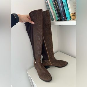 SPECIAL EDITION- Michael Kors Snakeskin Thigh High Boots! Size 7.5